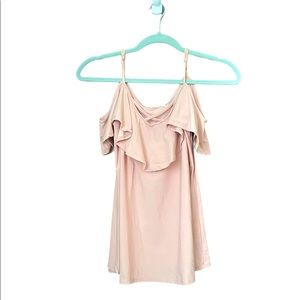 Ultra Flirt Off Shoulder Flounce Blouse